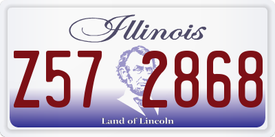 IL license plate Z572868