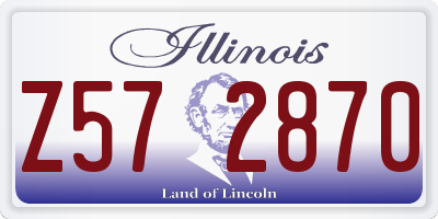 IL license plate Z572870