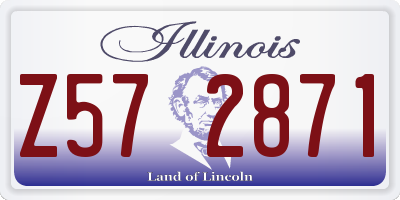 IL license plate Z572871