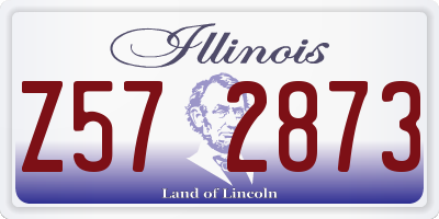 IL license plate Z572873