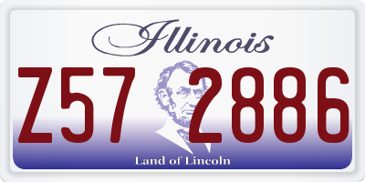 IL license plate Z572886
