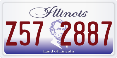 IL license plate Z572887