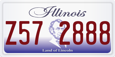 IL license plate Z572888