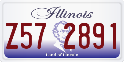 IL license plate Z572891