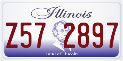 IL license plate Z572897