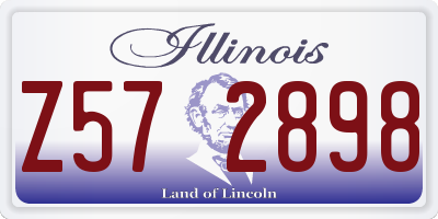 IL license plate Z572898