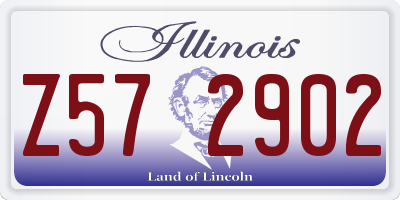 IL license plate Z572902