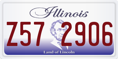 IL license plate Z572906