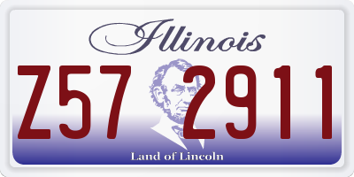 IL license plate Z572911