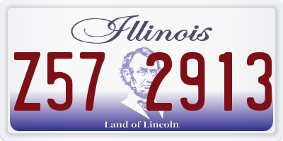 IL license plate Z572913