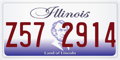 IL license plate Z572914