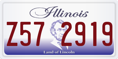 IL license plate Z572919