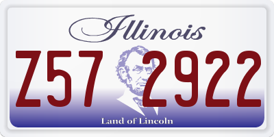 IL license plate Z572922