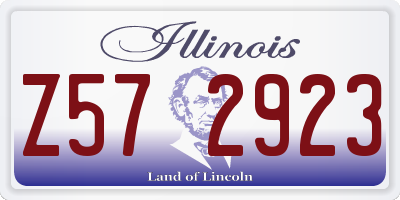 IL license plate Z572923