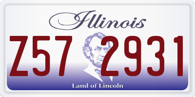 IL license plate Z572931
