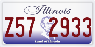 IL license plate Z572933