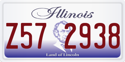 IL license plate Z572938