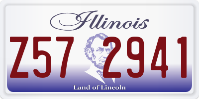 IL license plate Z572941