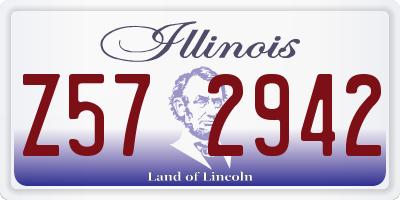 IL license plate Z572942