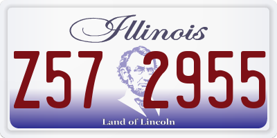 IL license plate Z572955