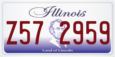 IL license plate Z572959