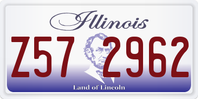 IL license plate Z572962