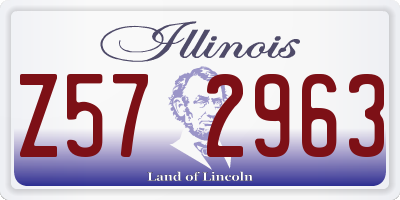 IL license plate Z572963
