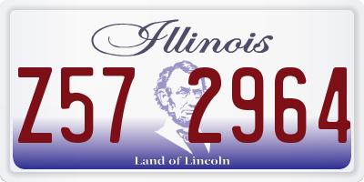IL license plate Z572964