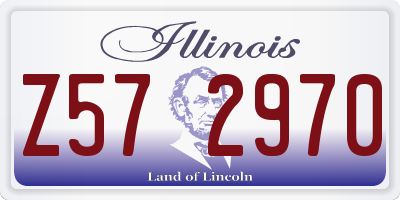 IL license plate Z572970