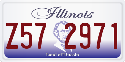 IL license plate Z572971