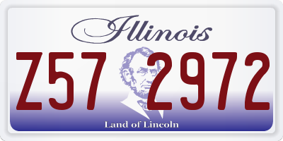 IL license plate Z572972