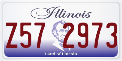IL license plate Z572973