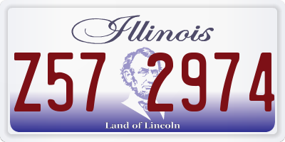 IL license plate Z572974