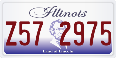 IL license plate Z572975