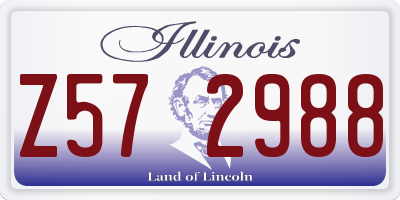 IL license plate Z572988