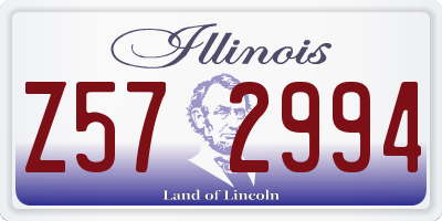IL license plate Z572994