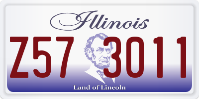 IL license plate Z573011