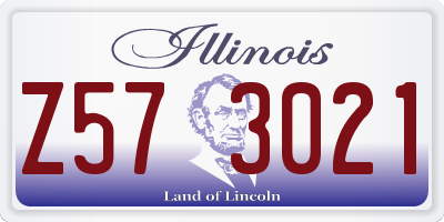IL license plate Z573021