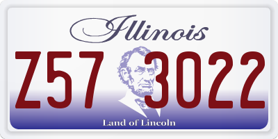 IL license plate Z573022