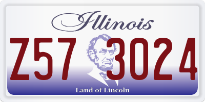 IL license plate Z573024