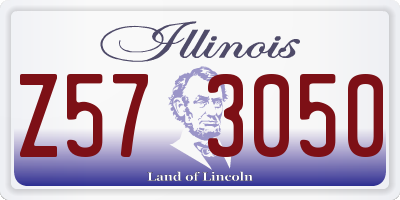 IL license plate Z573050