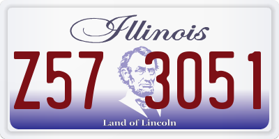 IL license plate Z573051