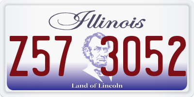 IL license plate Z573052