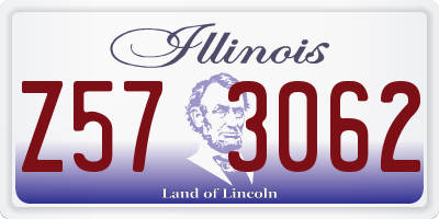 IL license plate Z573062