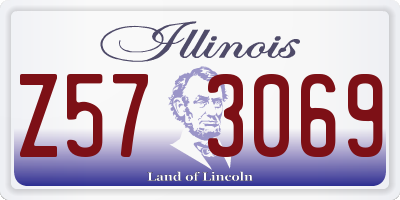 IL license plate Z573069