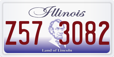 IL license plate Z573082