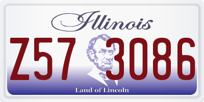 IL license plate Z573086