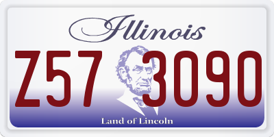 IL license plate Z573090
