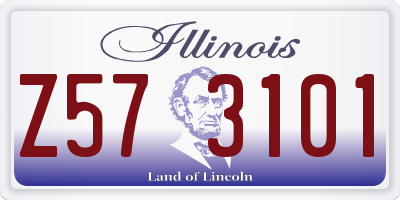 IL license plate Z573101