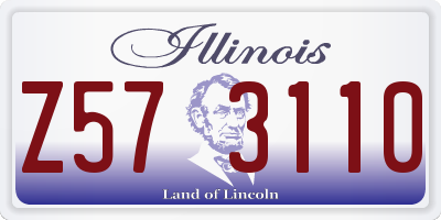 IL license plate Z573110